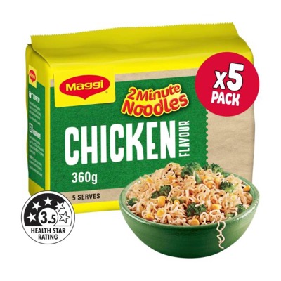 Maggi 2分钟面 鸡味 5连包